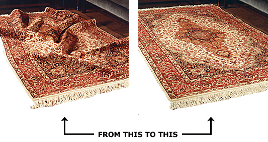 Specifically designed for use when Oriental or area rugs are used over 